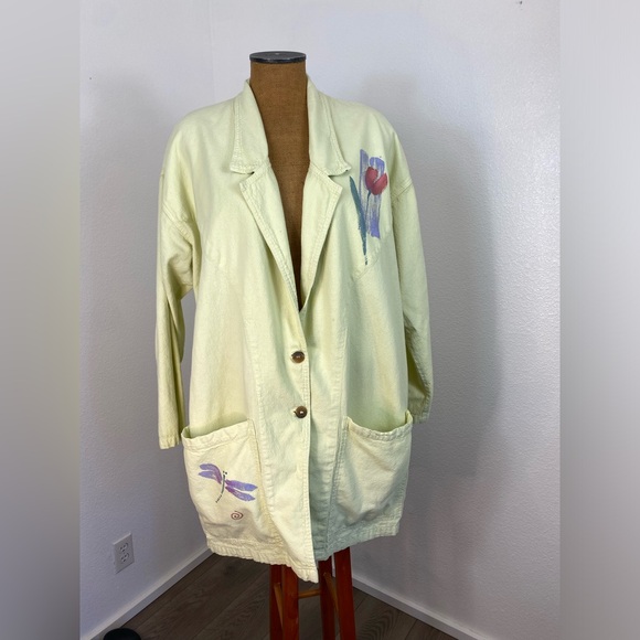 Vintage Cotton USA By George Hagopian Women’s Tunic Jacket Duster OS Lagenlook - Picture 1 of 11